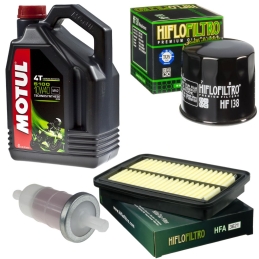 Zestaw filtrów + olej Motul...