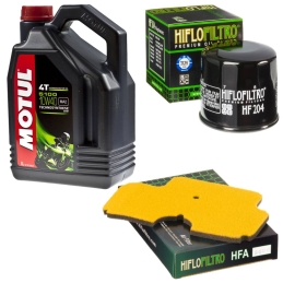 Zestaw filtrów + olej Motul...