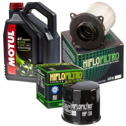 Zestaw filtrów + olej Motul...