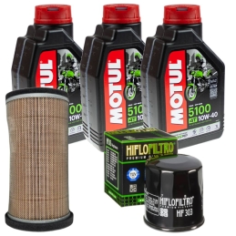 Zestaw filtrów + olej Motul...