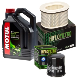 Zestaw filtrów + olej Motul...