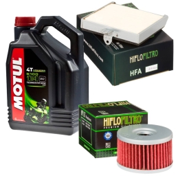 Zestaw filtrów + olej Motul...