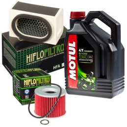 Zestaw filtrów + olej Motul...