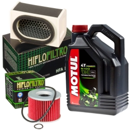 Zestaw filtrów + olej Motul...
