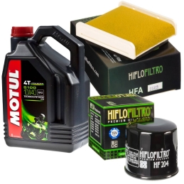 Zestaw filtrów + olej Motul...