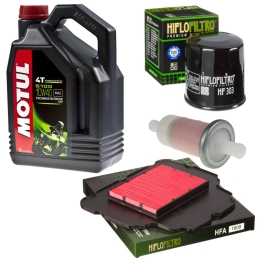 Zestaw filtrów + olej Motul...