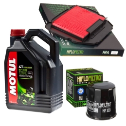 Zestaw filtrów + olej Motul...