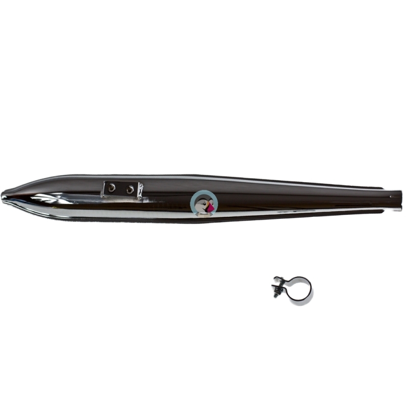 Tłumik Motorynka Romet Pony - chrom opaska Duells