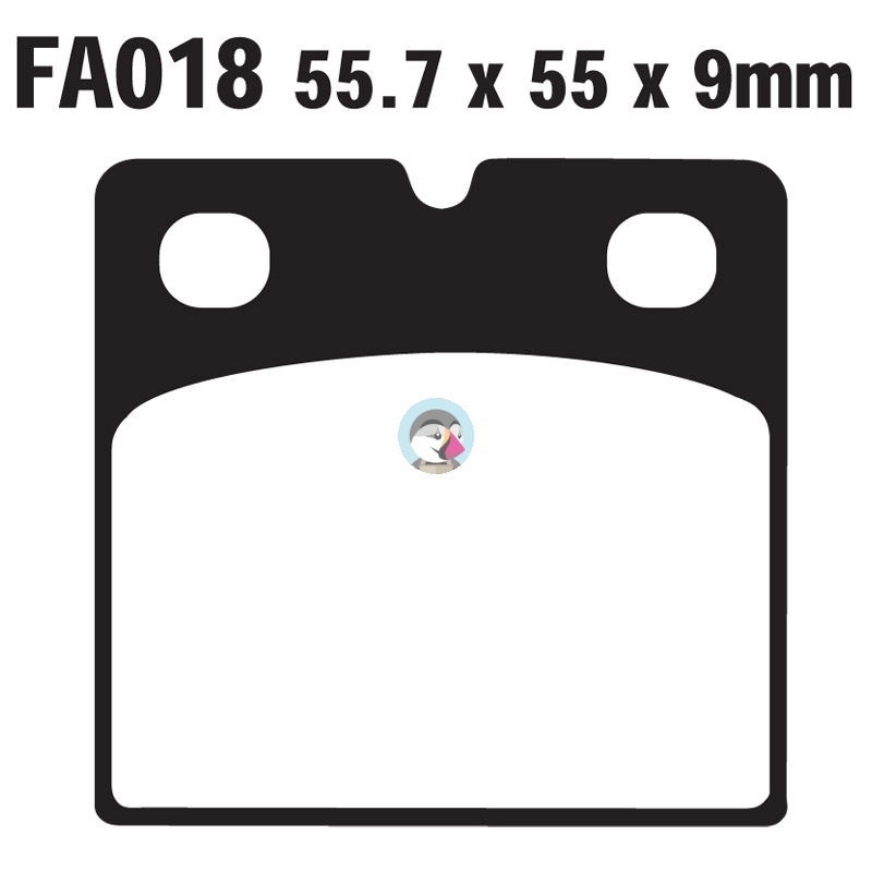 Klocki hamulcowe EBC FA018 organiczne