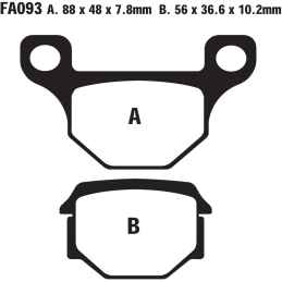 Klocki hamulcowe EBC FA093...