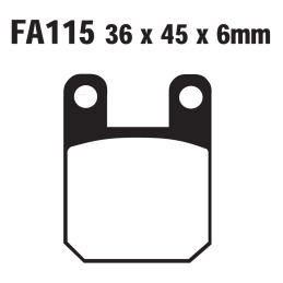 Klocki hamulcowe EBC FA115...
