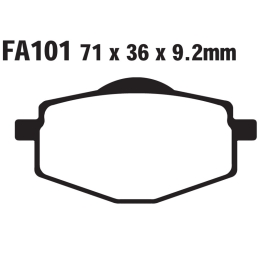 Klocki hamulcowe EBC FA101 TT