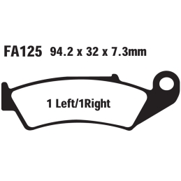 Klocki hamulcowe EBC FA125 TT