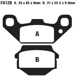 Klocki hamulcowe EBC FA128...