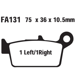 Klocki hamulcowe EBC FA131 TT