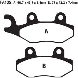 Klocki hamulcowe EBC FA135 TT