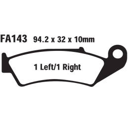 Klocki hamulcowe EBC FA143...