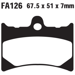 Klocki hamulcowe EBC FA126 TT