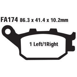Klocki hamulcowe EBC FA174...