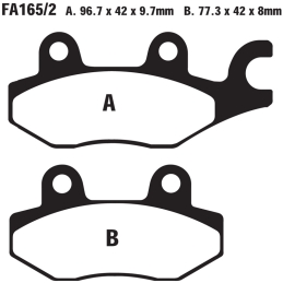 Klocki hamulcowe EBC FA165...