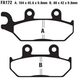 Klocki hamulcowe EBC FA172 TT
