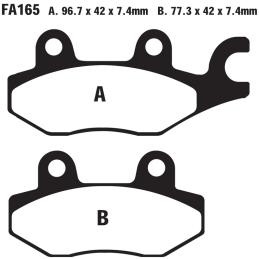 Klocki hamulcowe EBC FA165 TT