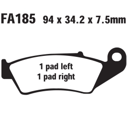Klocki hamulcowe EBC FA185 TT