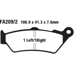Klocki hamulcowe EBC FA209...