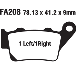 Klocki hamulcowe EBC FA208 TT