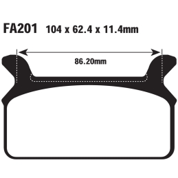 Klocki hamulcowe EBC FA201...