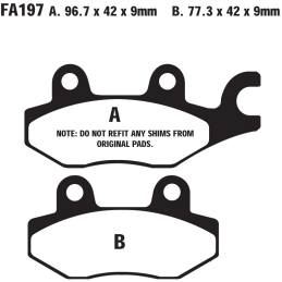 Klocki hamulcowe EBC FA197...