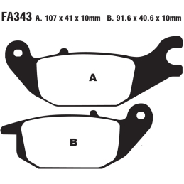 Klocki hamulcowe EBC FA343...
