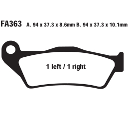 Klocki hamulcowe EBC FA363...