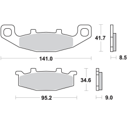 Klocki hamulcowe SBS 597 HF