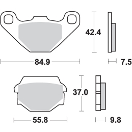 Klocki hamulcowe SBS 586 LS