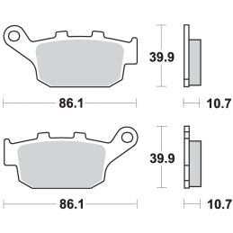 Klocki hamulcowe SBS 614 LS