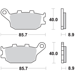 Klocki hamulcowe SBS 657 LS
