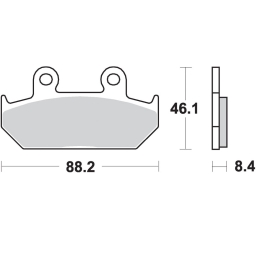 Klocki hamulcowe SBS 600 HS