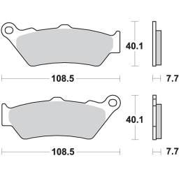 Klocki hamulcowe SBS 674 SI