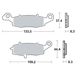 Klocki hamulcowe NHC K5038...