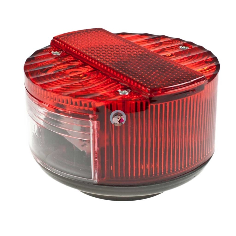 Lampa tylna MZ Simson okrągła czerwona - Duells