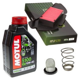 Zestaw filtrów + olej Motul...
