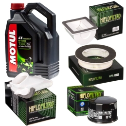 Zestaw filtrów + olej Motul...