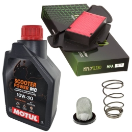 Zestaw filtrów + olej Motul...