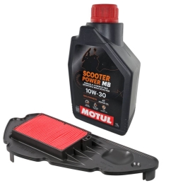 Zestaw filtr + olej Motul...
