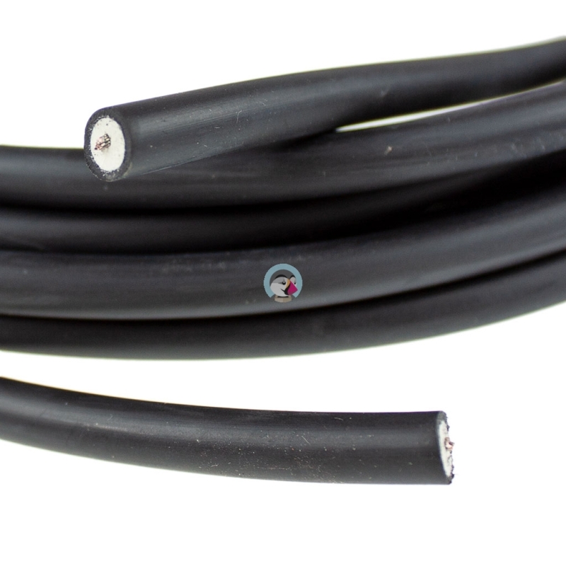 Przewód zapłonowy - czarny - silikonowy - mb.