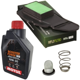 Zestaw filtrów + olej Motul...