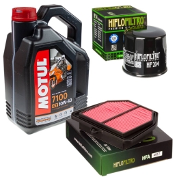 Zestaw filtrów + olej Motul...