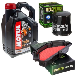 Zestaw filtrów + olej Motul...
