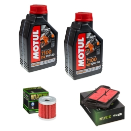 Zestaw filtrów + olej Motul...